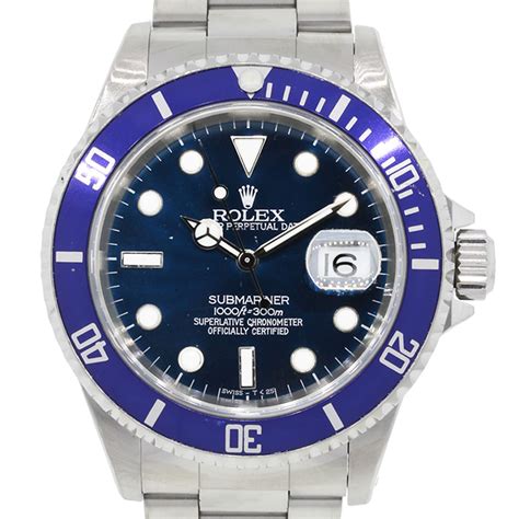 rolex submariner blue bezel stainless steel|rolex submariner blue face stainless.